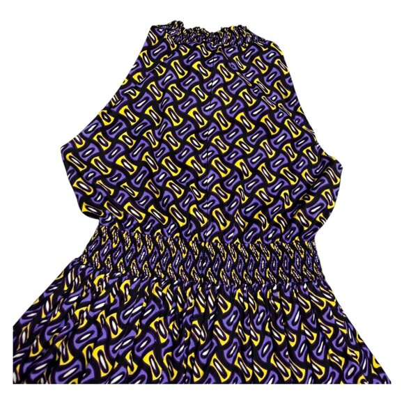 PRADA Stunning Luxury Designer 2014 A-Line Print Cute Mini Dress Size 8 Medium - Picture 6 of 9